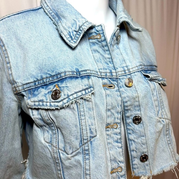 Zara Jackets & Blazers - Zara Light Blue Jean Jacket